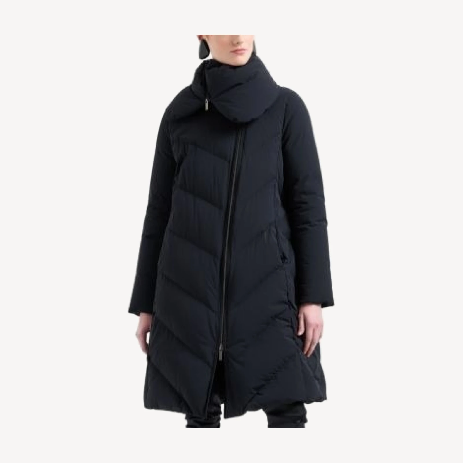 Emporio Armani Pillow Collar Puffer Coat