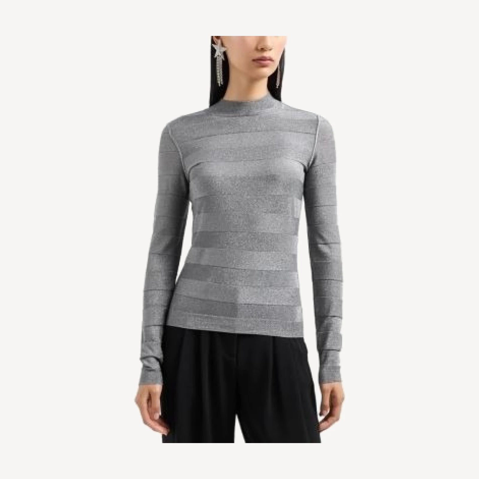 Emporio Armani Shimmer Stripe Sweater