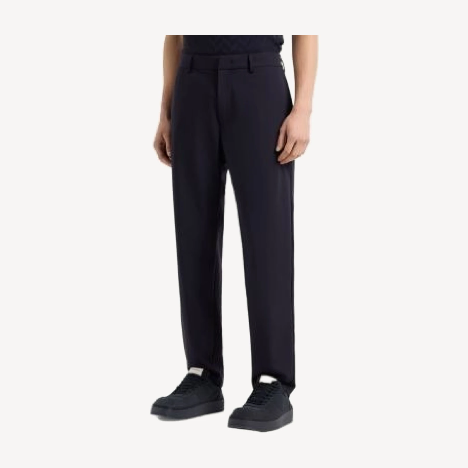 Emporio Armani Technical Nylon Stretch Regular Fit Pants