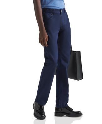 Prada Five-Pocket Stretch Drill Jeans in Navy