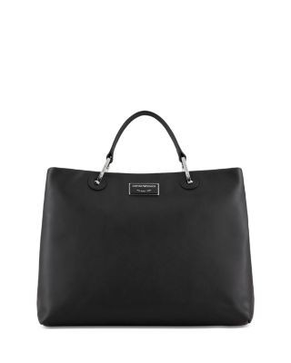 Emporio Armani Asv Medium Myea Leather Shopper Bag