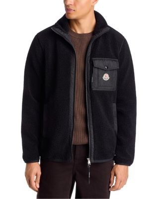 Moncler Sherpa Zip Up Cardigan