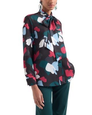 Emporio Armani Tie Neck Blouse
