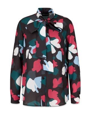 Emporio Armani Tie Neck Blouse