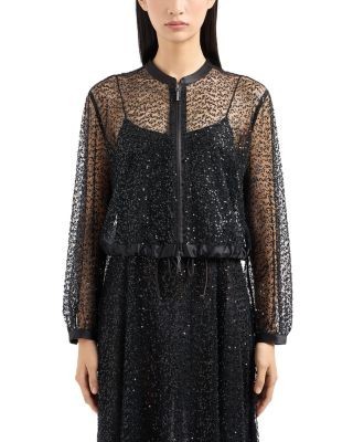Emporio Armani Sheer Sequin Jacket