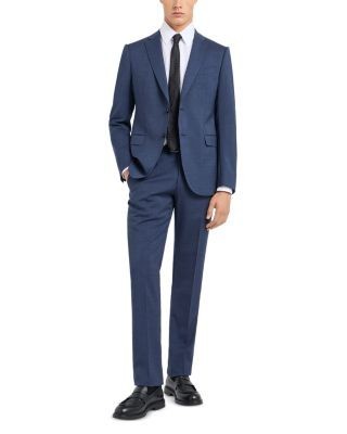 Emporio Armani Cotton Shirt with Allover Micro Jacquard Motif