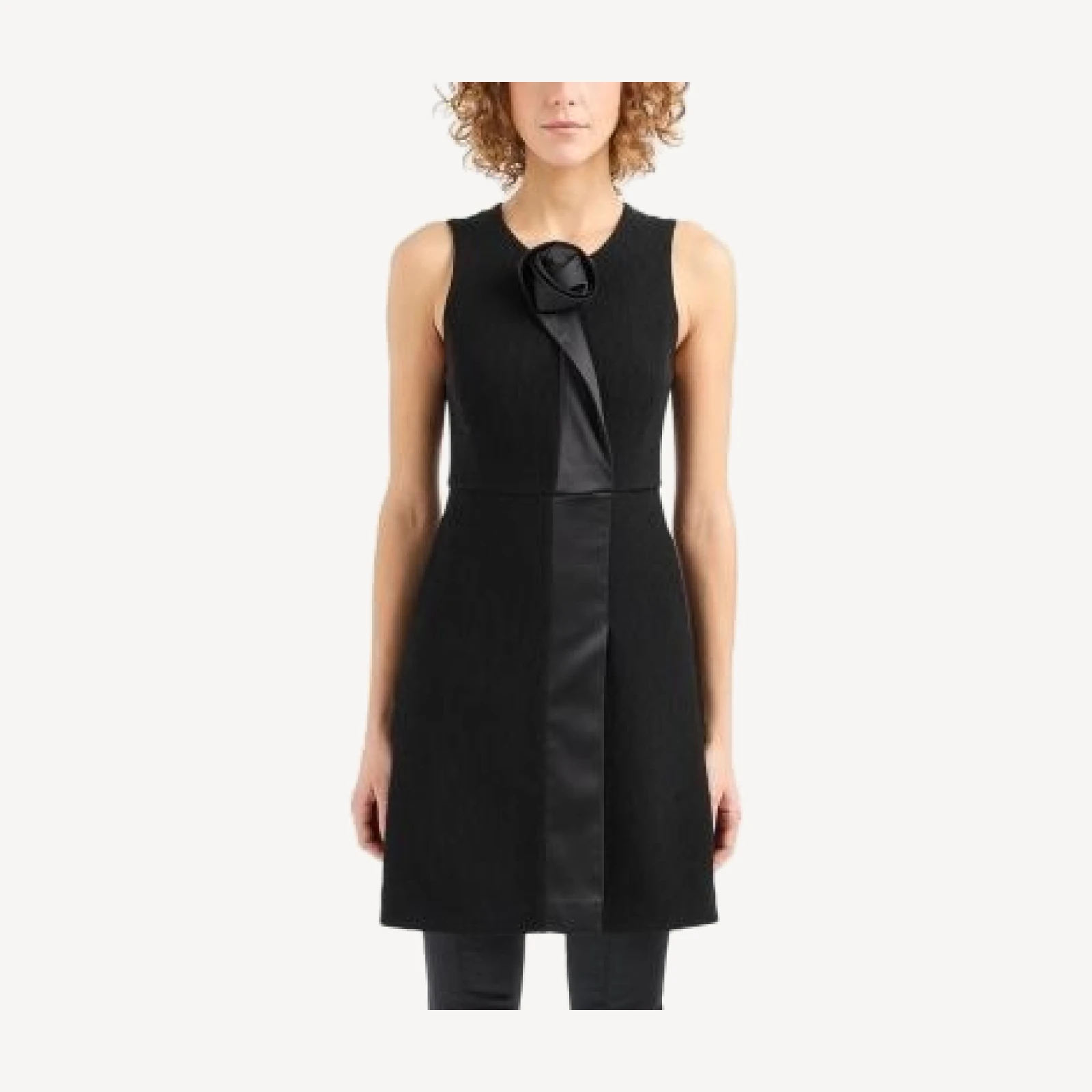 Emporio Armani Rosette Trim Dress