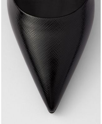 Prada Women's Patent Saffiano Leather Pumps