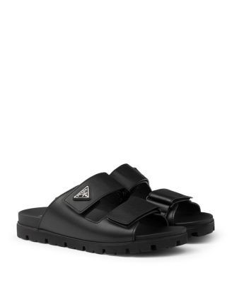 Prada Men's Leather Strap Sandals