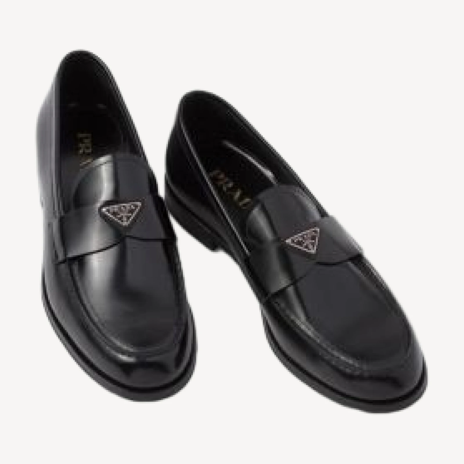 Prada Men's Brushed Leather Loafers