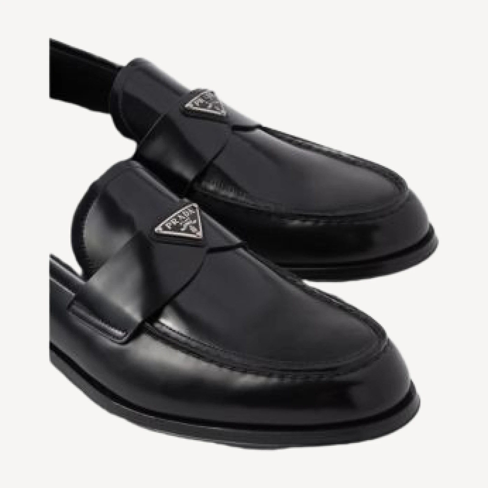 Prada Men's Brushed Leather Loafers