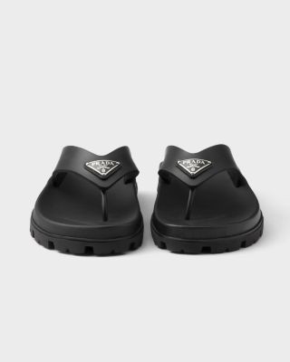 Prada Women's Rubber Thong Sandals