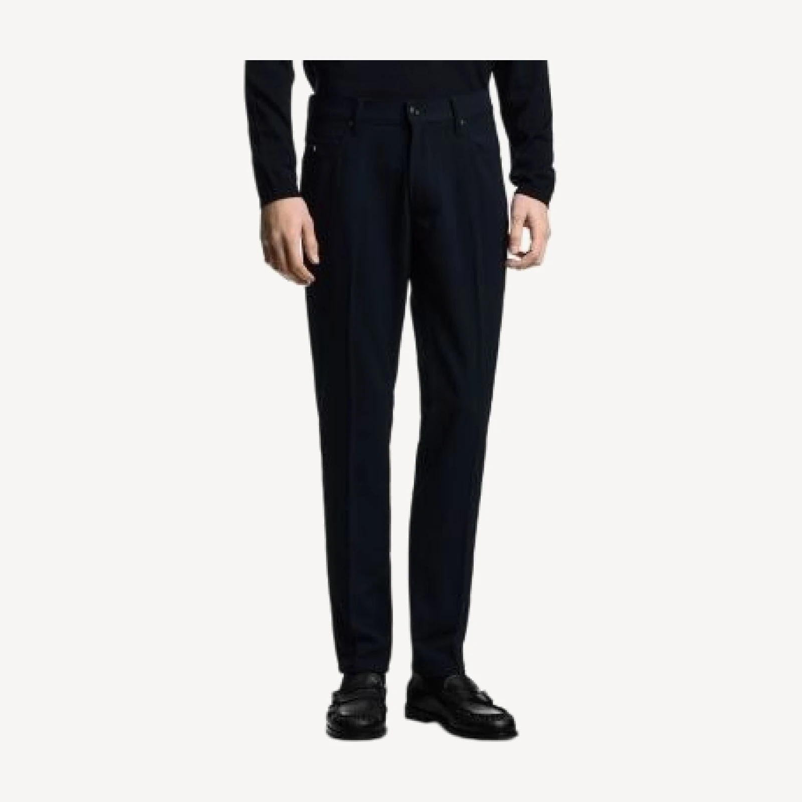 Emporio Armani Regular Fit Stretch Cannette Trousers