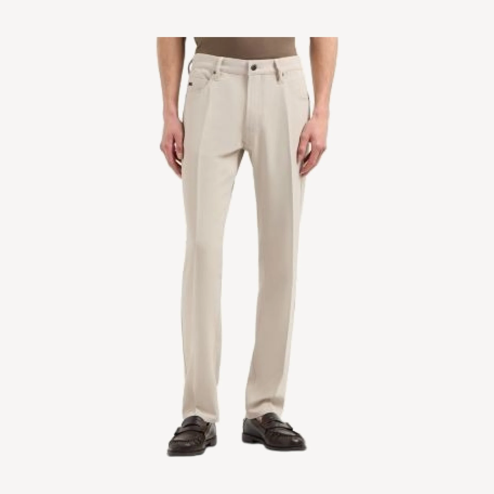 Emporio Armani Regular Fit Stretch Cannette Trousers