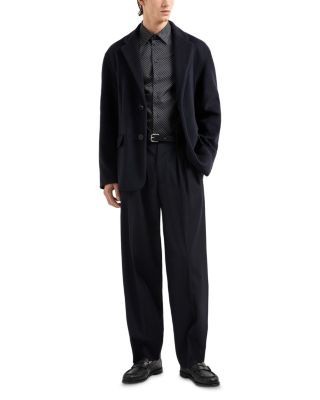 Emporio Armani Regular Fit Geometric Pattern Sport Shirt