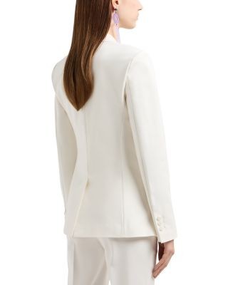 Emporio Armani Stretch Cotton Single Breasted Blazer