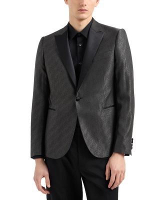Emporio Armani M Line Slim Fit Embossed Jacquard Dinner Jacket