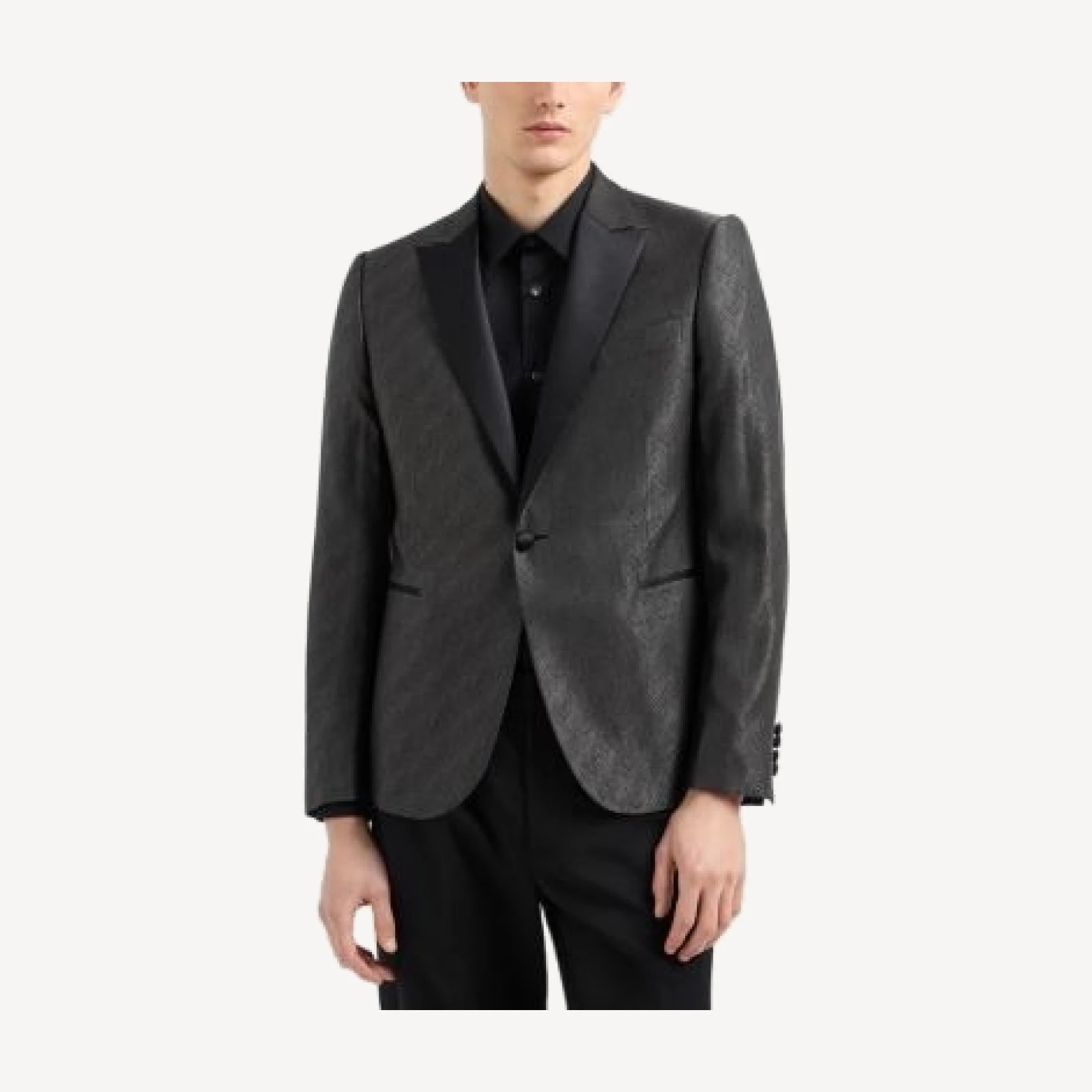 Emporio Armani M Line Slim Fit Embossed Jacquard Dinner Jacket