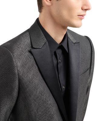 Emporio Armani M Line Slim Fit Embossed Jacquard Dinner Jacket