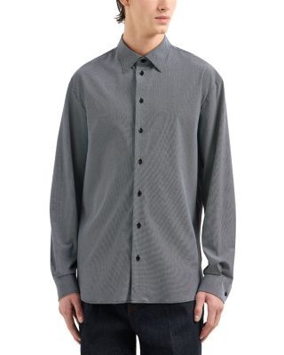 Emporio Armani Regular Fit Micro Polka Dot Sport Shirt
