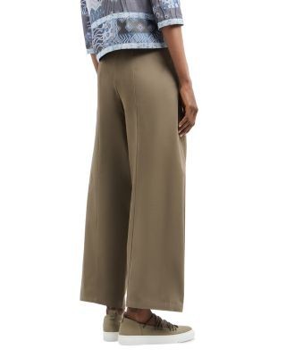 Emporio Armani Stretch Brushed Cotton Barrel Leg Trousers