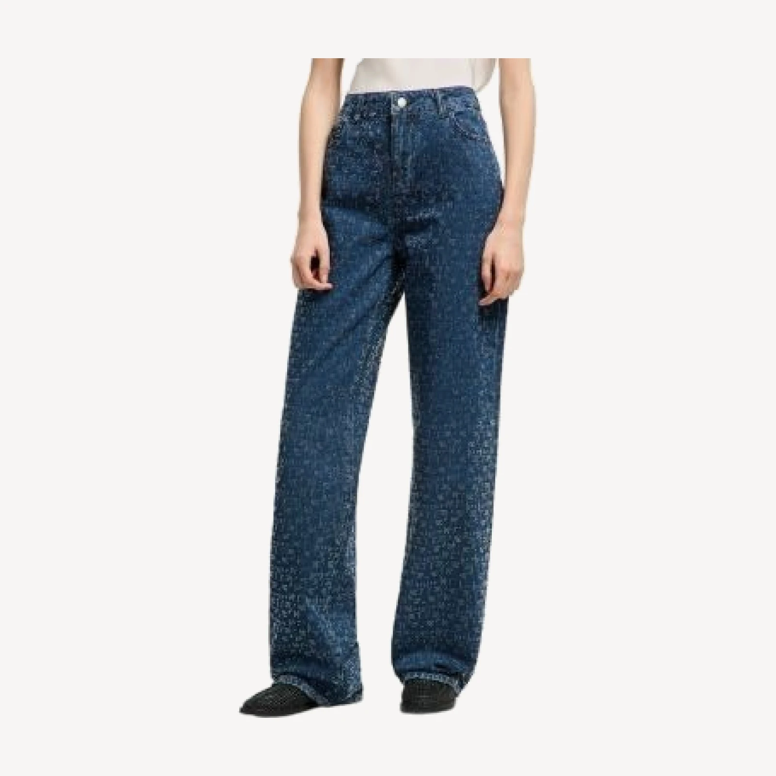Emporio Armani Rhinestone Straight Pants