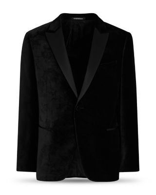 Emporio Armani Slim Fit Embossed Velvet Dinner Jacket