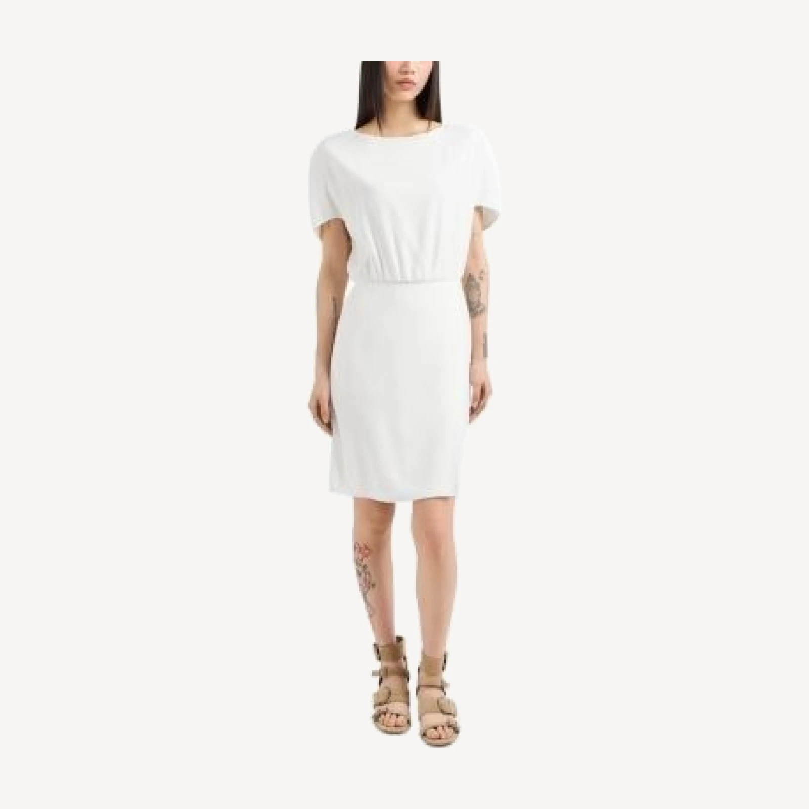 Emporio Armani Batwing Sleeve Techo Cady Dress