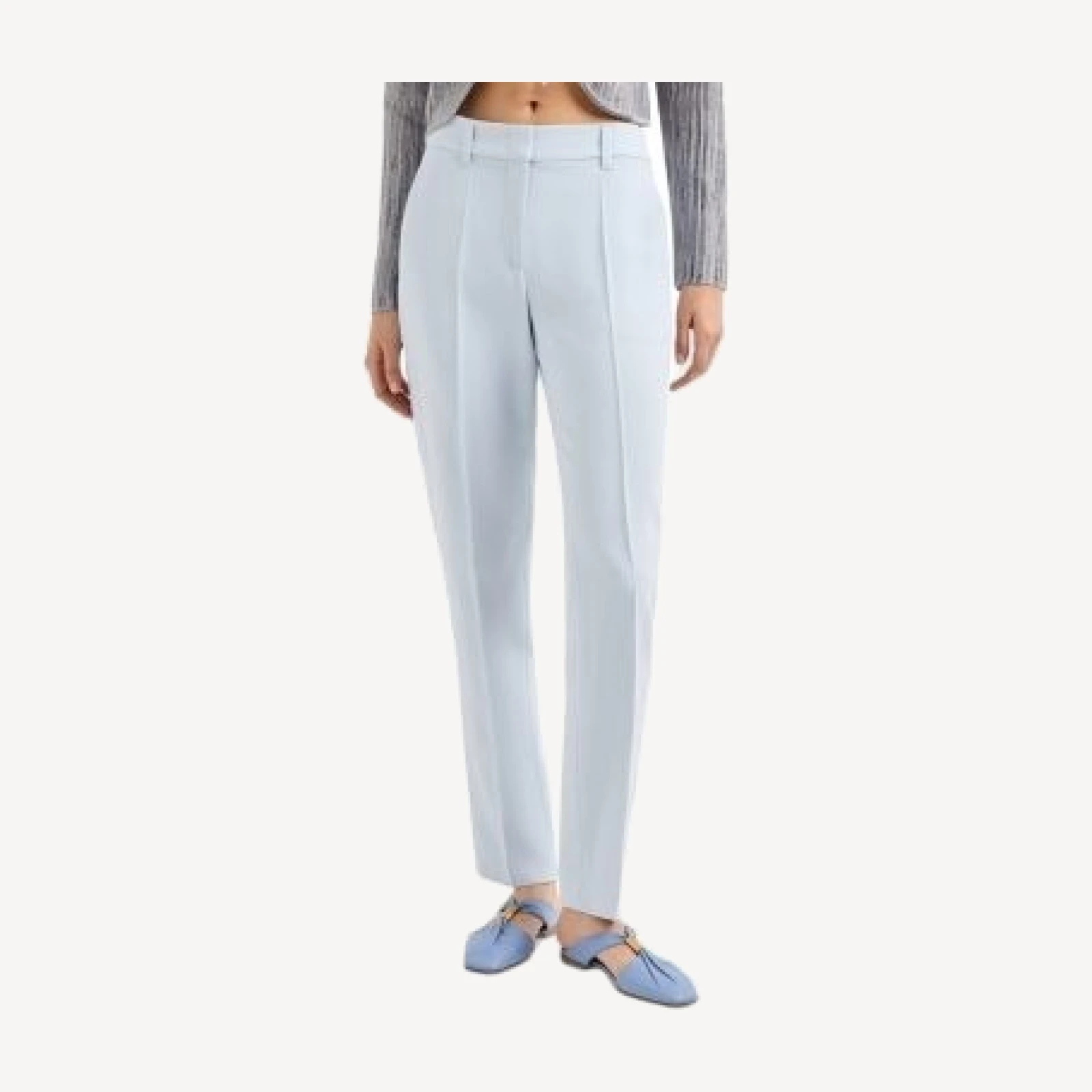 Emporio Armani Cady Crepe Tapered Pants