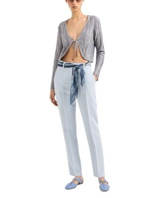 Emporio Armani Cady Crepe Tapered Pants