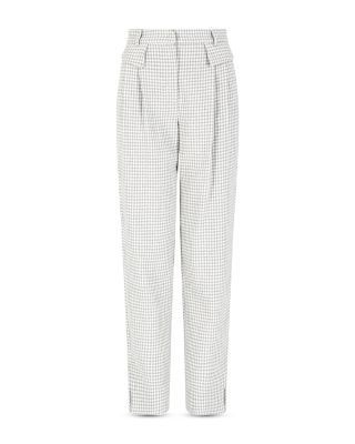 Emporio Armani Houndstooth Pied de Poule Jacquard Pants