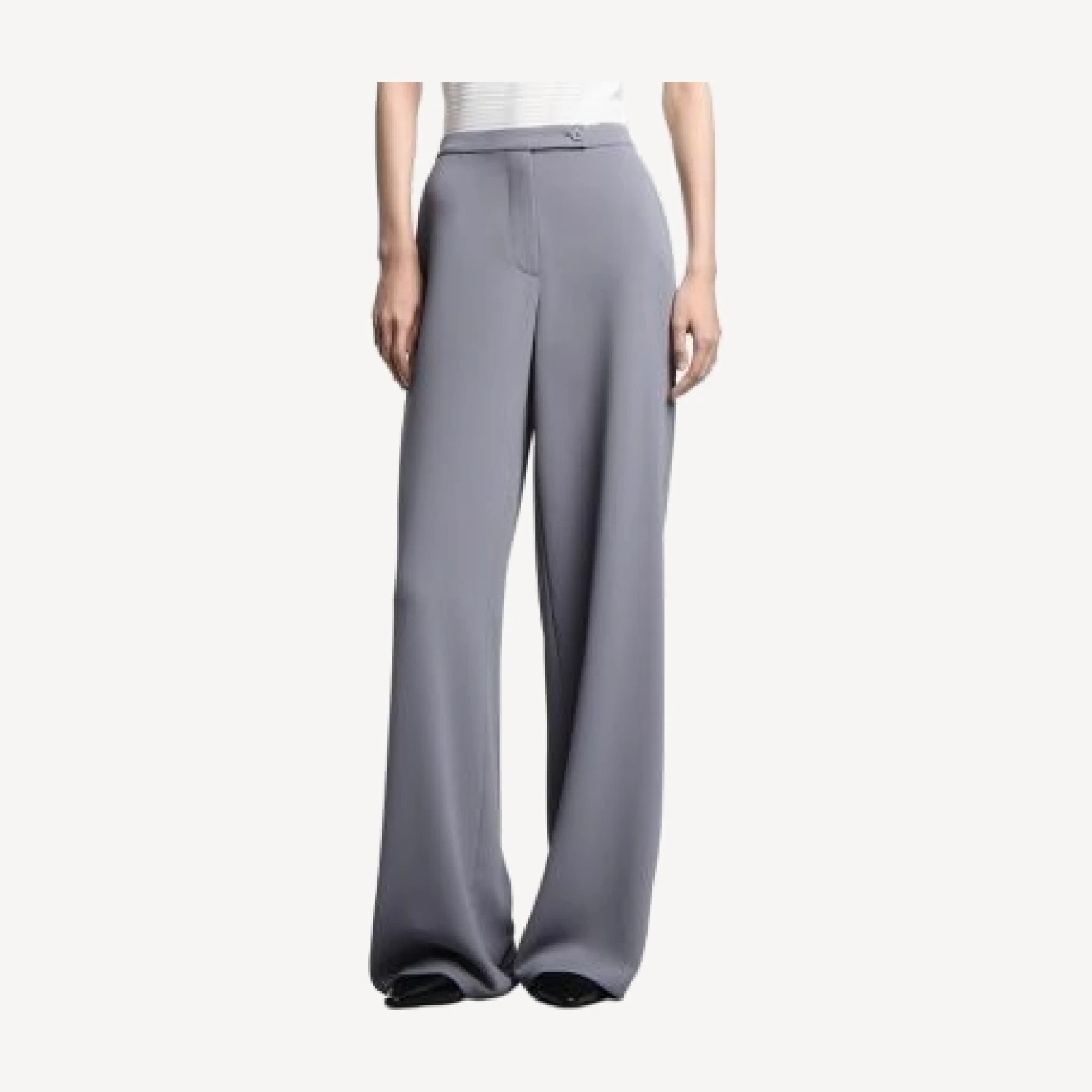 Emporio Armani Fluid Armure Palazzo Pants