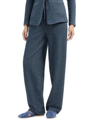 Emporio Armani Jersey Two Tone Chevron Trousers