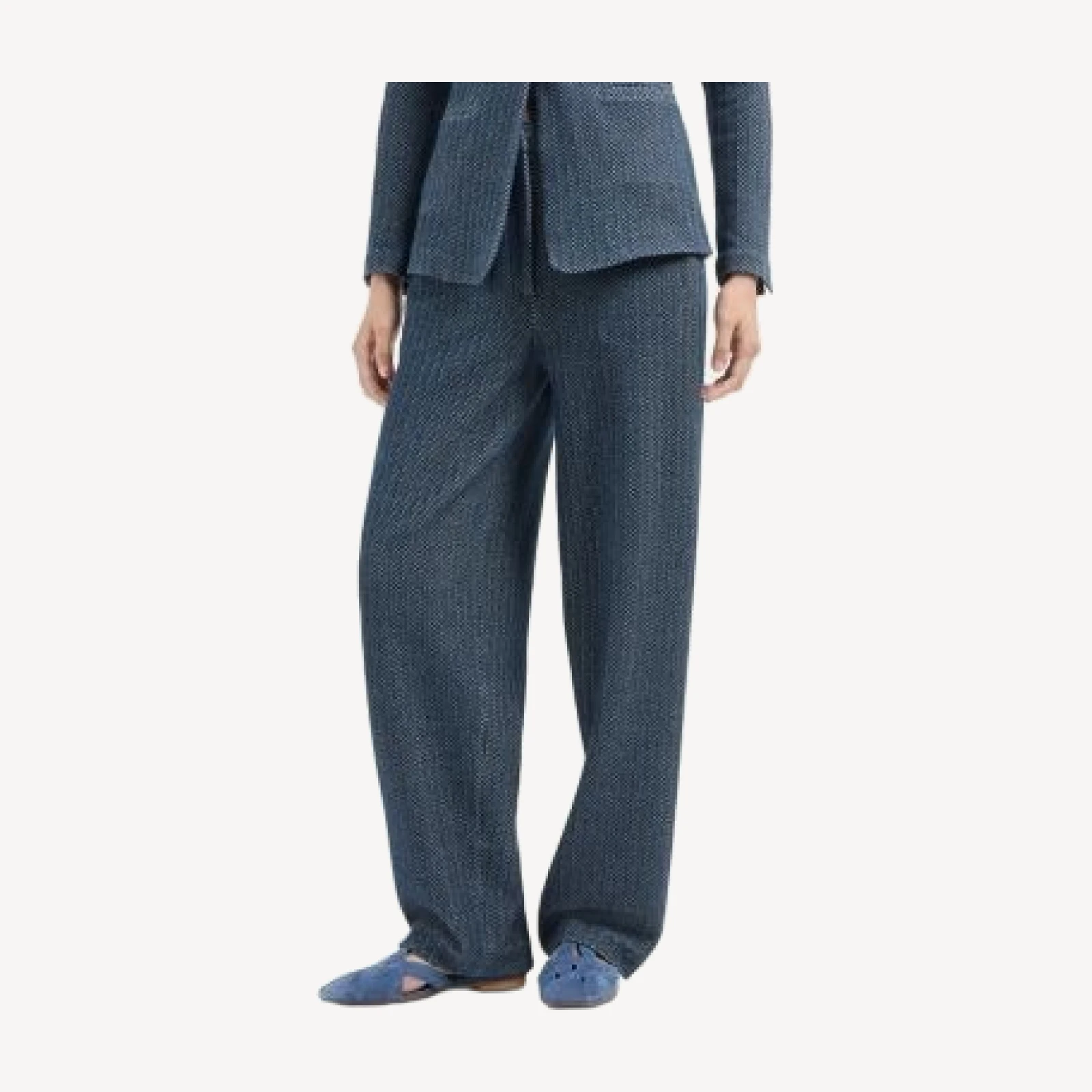 Emporio Armani Jersey Two Tone Chevron Trousers