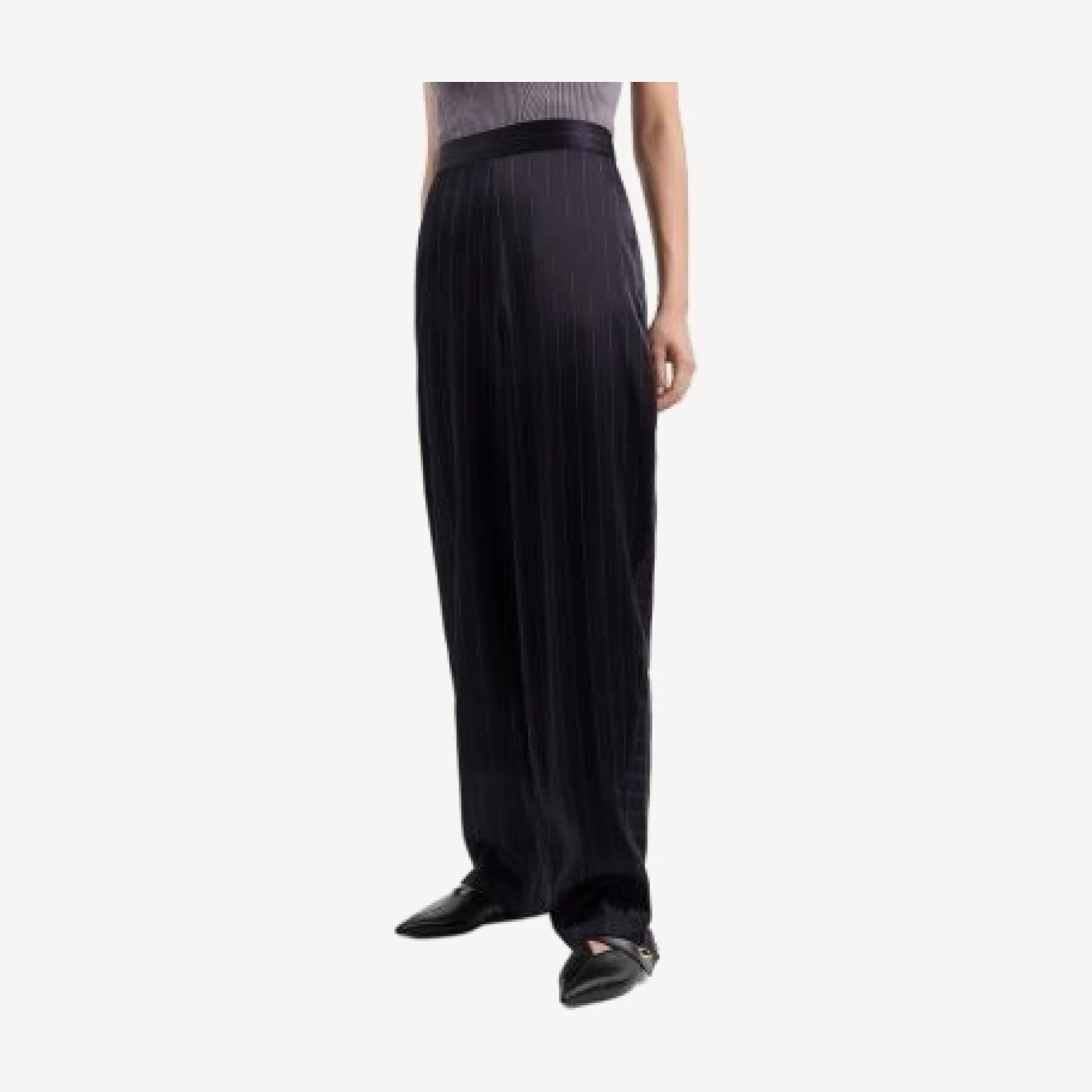 Emporio Armani Fluid Pinstripe Trousers