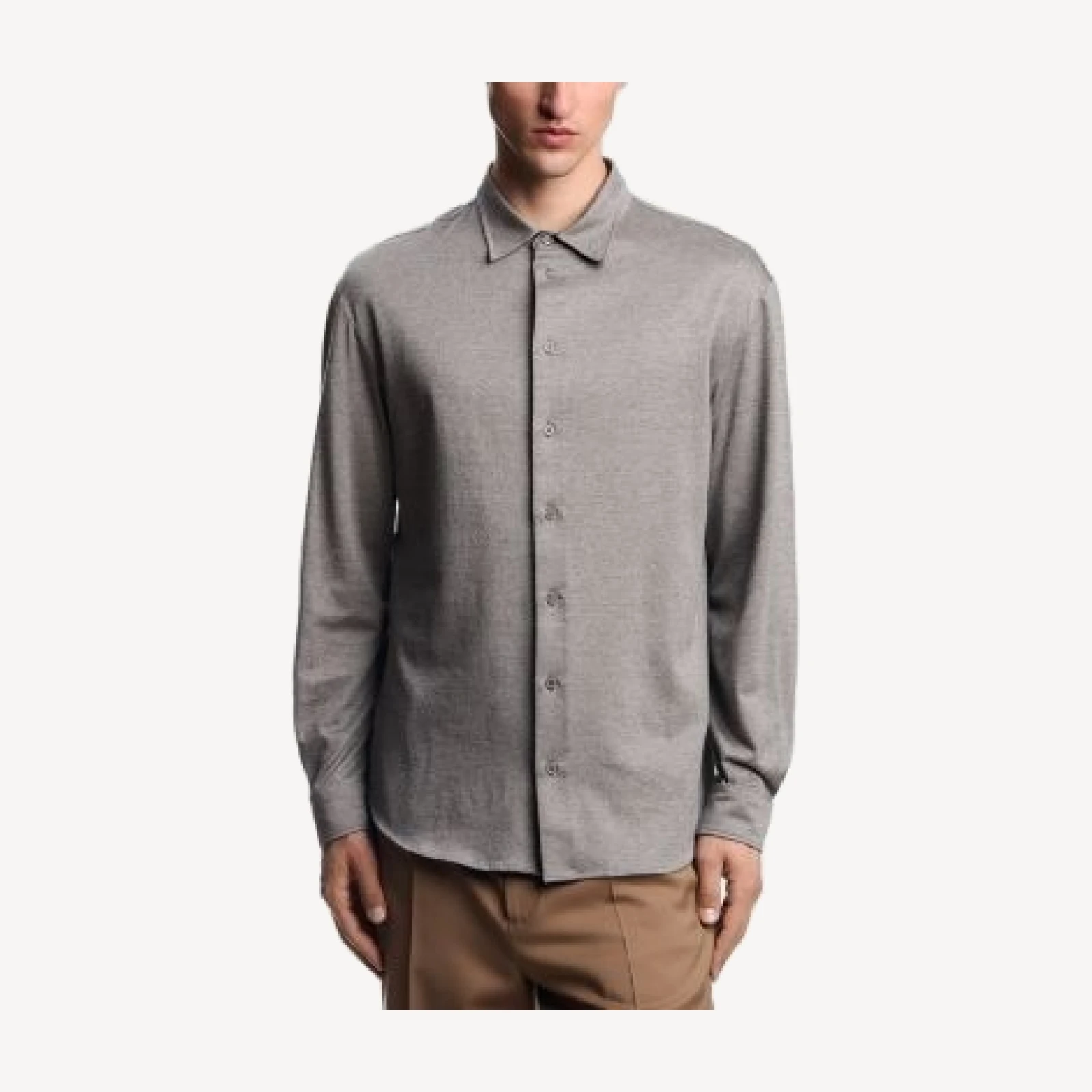Emporio Armani Jaspe Jersey Cotton Sport Shirt