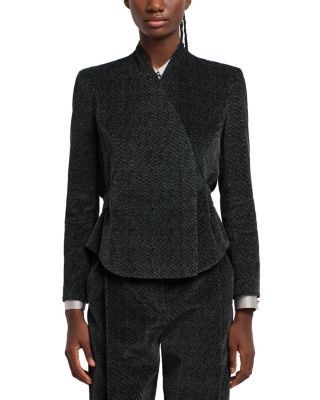 Emporio Armani Printed Velvet Jacket