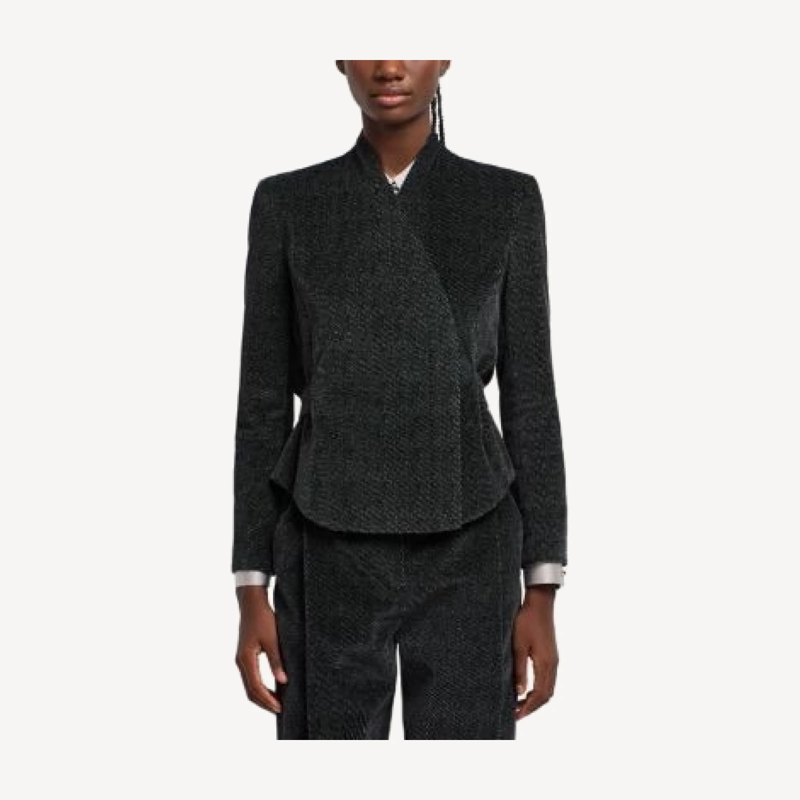 Emporio Armani Printed Velvet Jacket