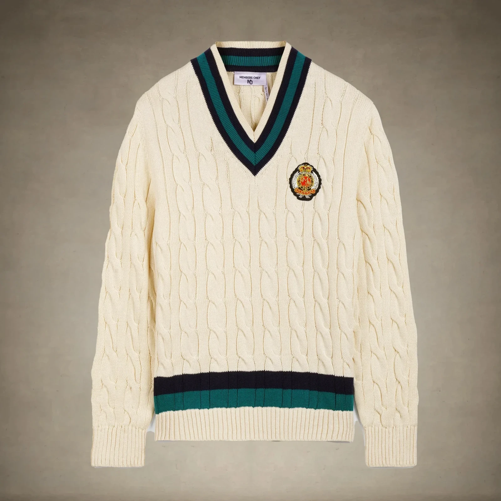 Men's Cable Knit Cricket Sweater