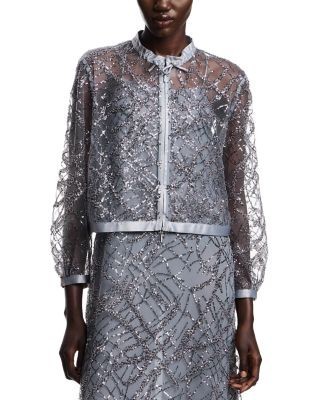 Emporio Armani Sequined Tulle Jacket