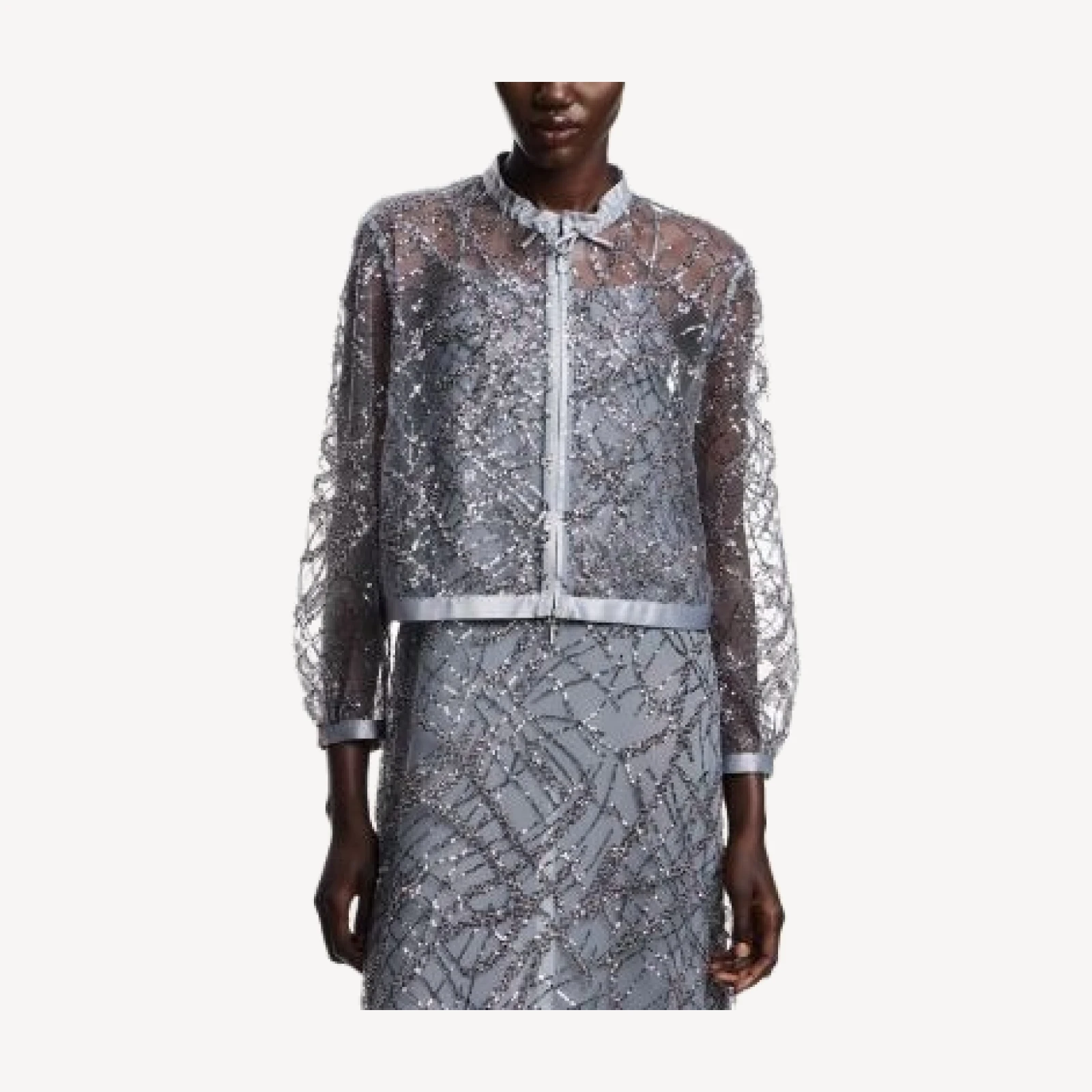 Emporio Armani Sequined Tulle Jacket