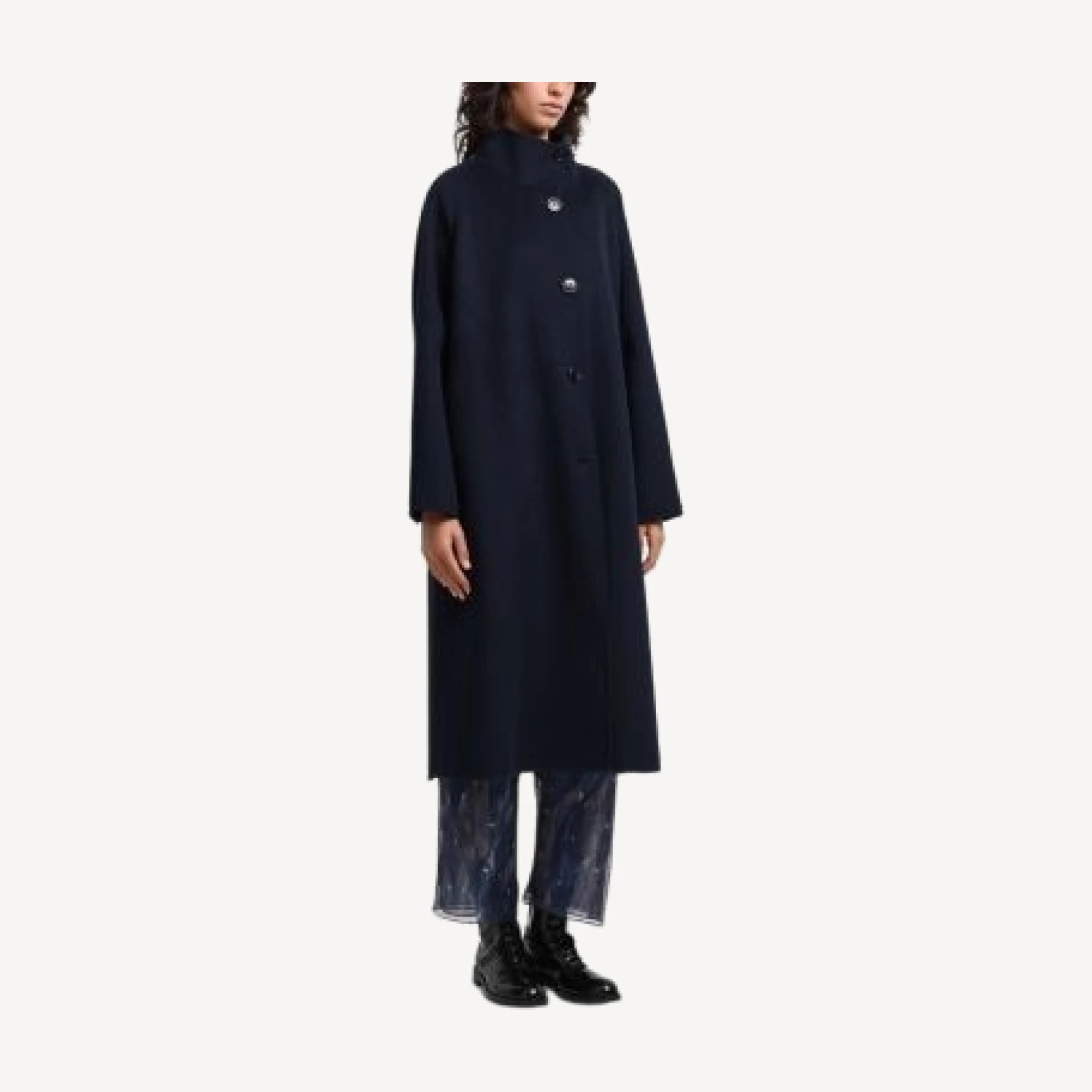 Emporio Armani Double Faced Belted Coat