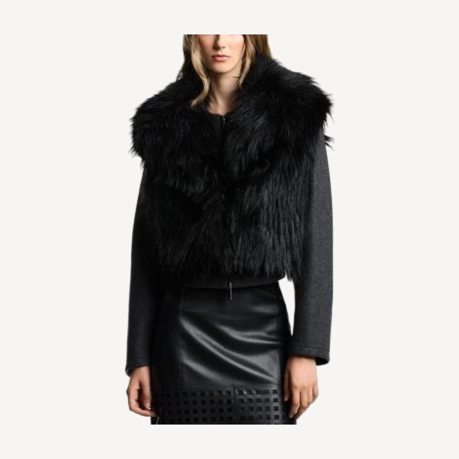 Emporio Armani Faux Fur Two In One Jacket