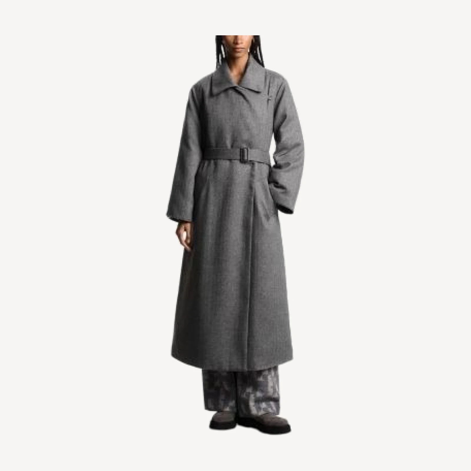 Emporio Armani Chevron Belted Coat