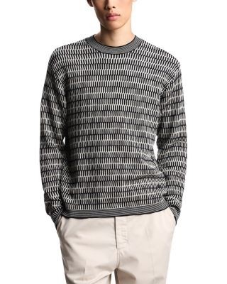 Emporio Armani Jacquard Virgin Wool Sweater