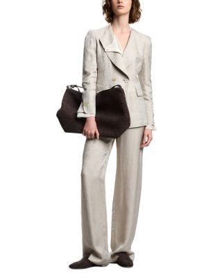 Emporio Armani Textured Jacquard Pants