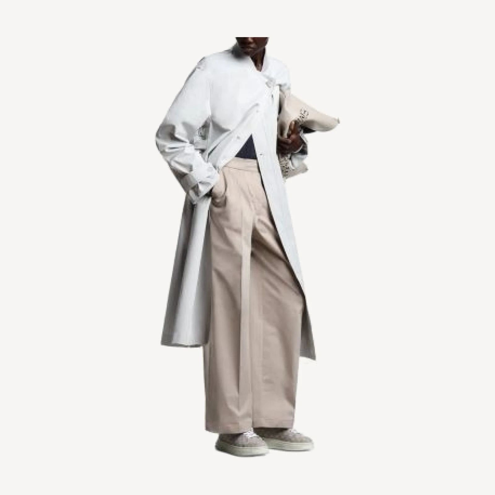 Emporio Armani Wide Leg Pleated Pants