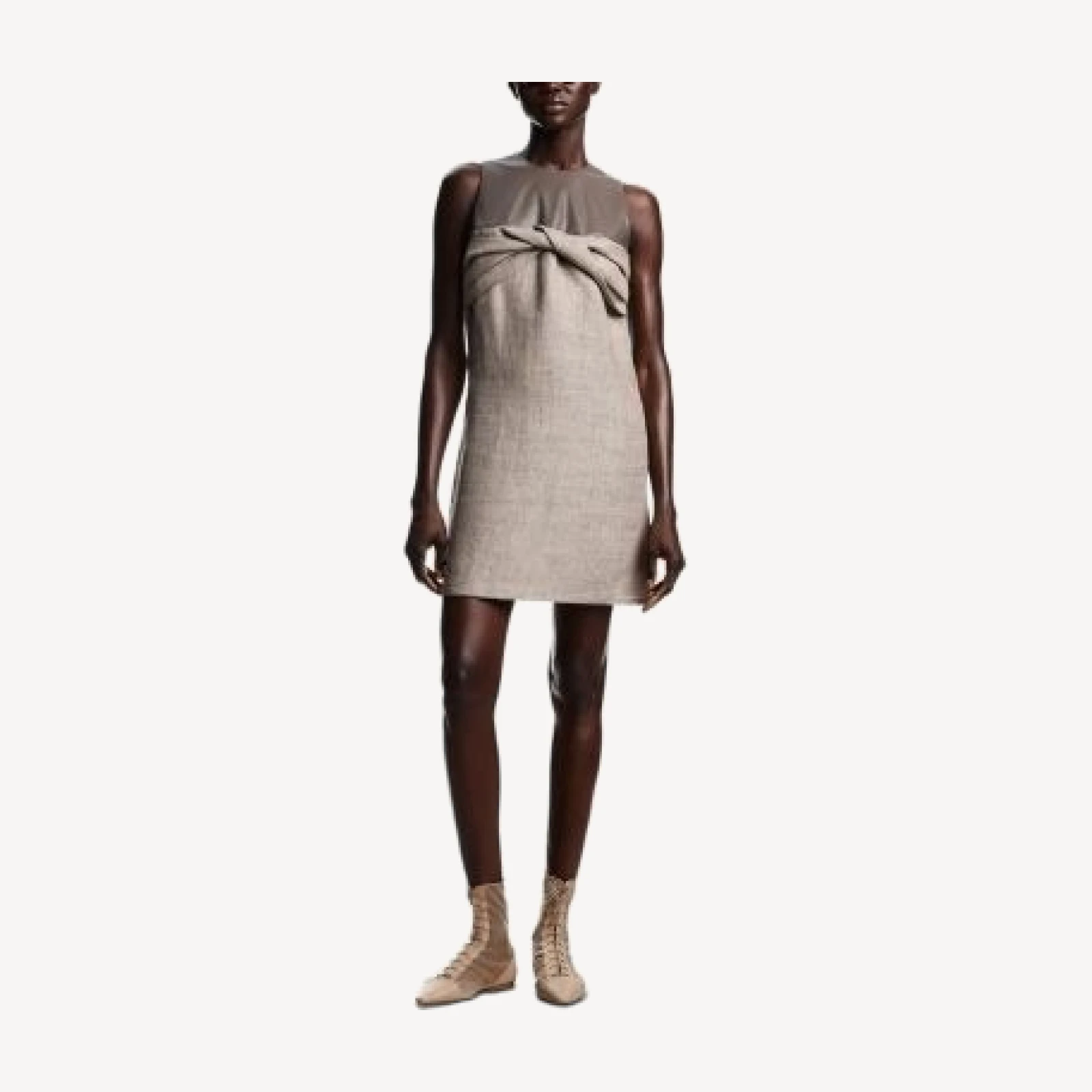 Emporio Armani Heavy Canvas Linen Sleeveless Dress