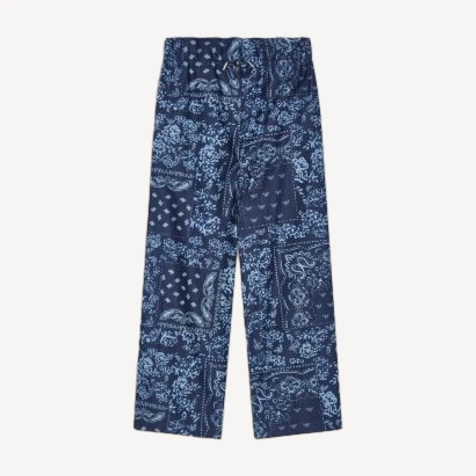Emporio Armani Bandana Print Chambray Pants