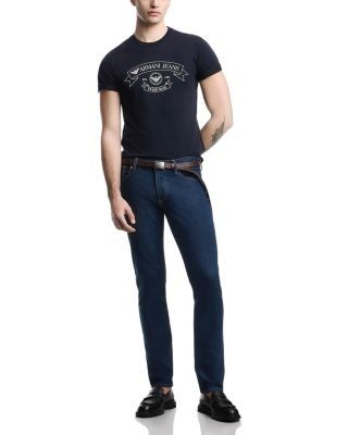 Emporio Armani Capsule J06 Slim Fit Jeans in Medium Blue Denim